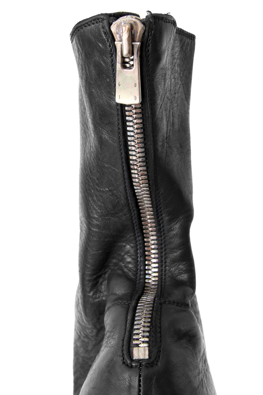 Back Zip Boots Sole Rubber - Horse Full Grain Leather