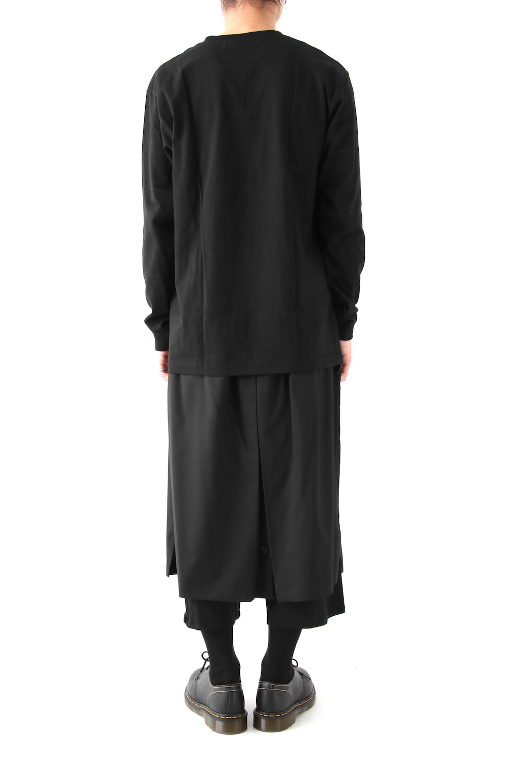 Graphic Print A Long Sleeve Plain Stitch Fabric