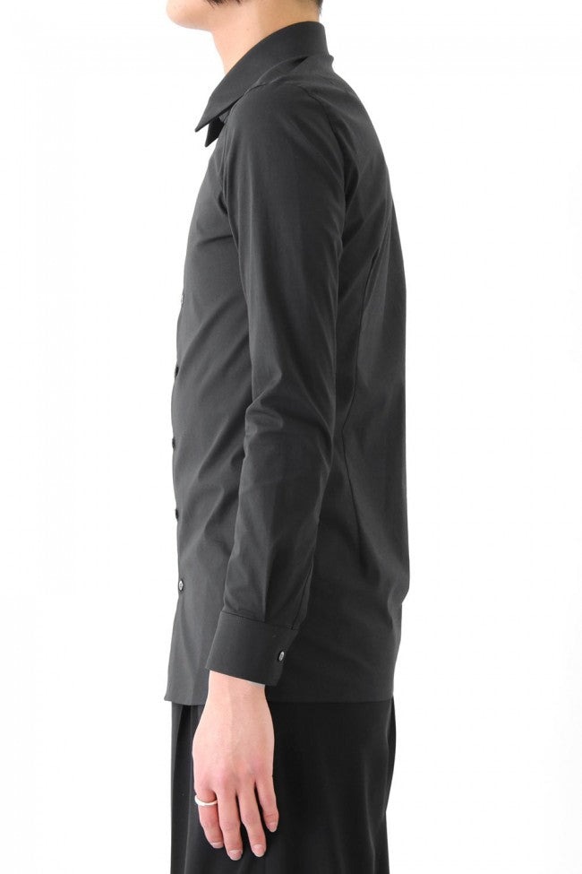 17SS Broad Cloth Stretch Shirt BLACK