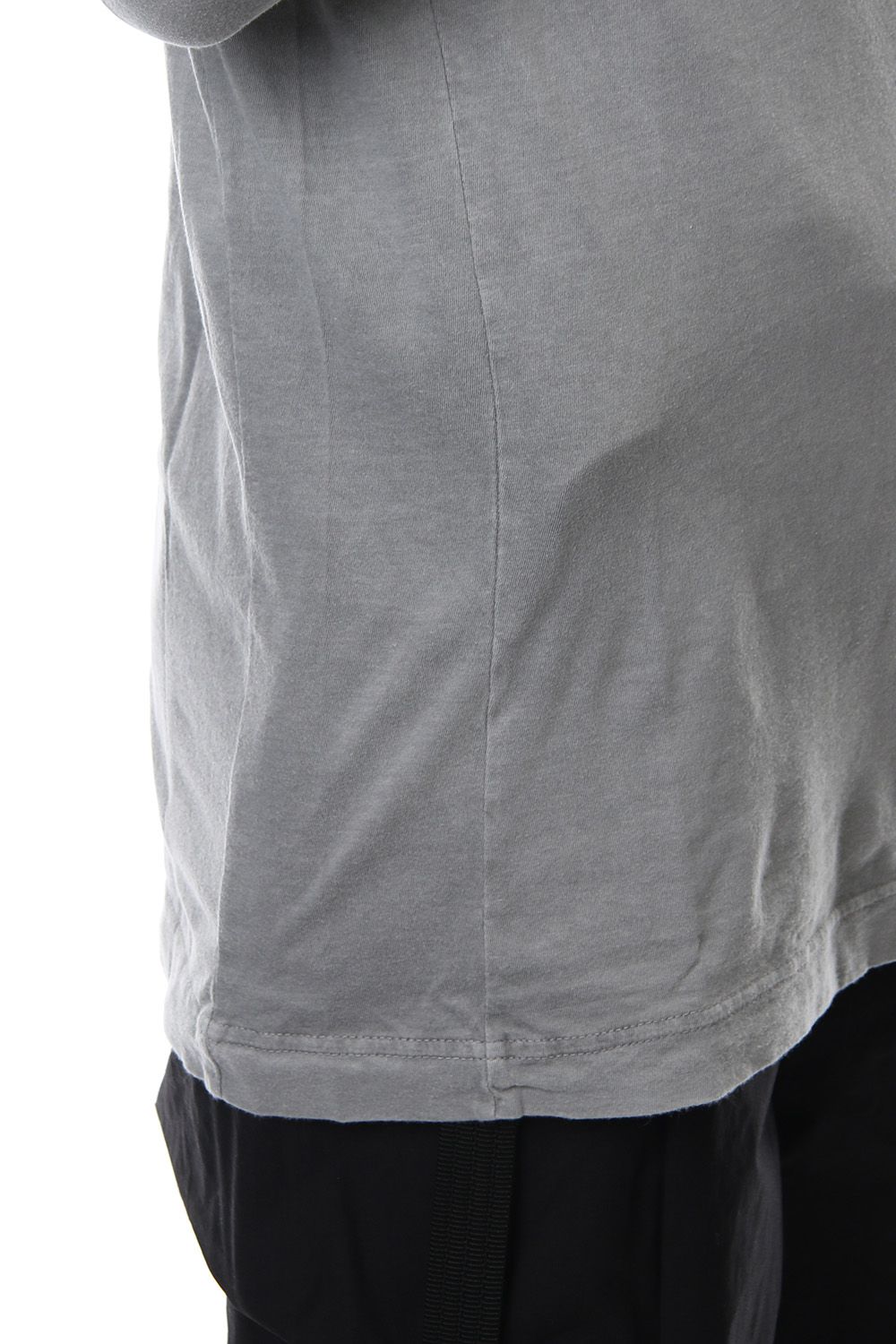 Product Dyeing Back Center Coloring Stitching Long Sleeve T L.Gray × Red