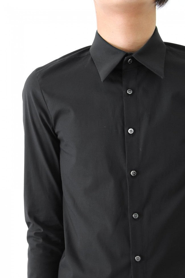 17SS Broad Cloth Stretch Shirt BLACK