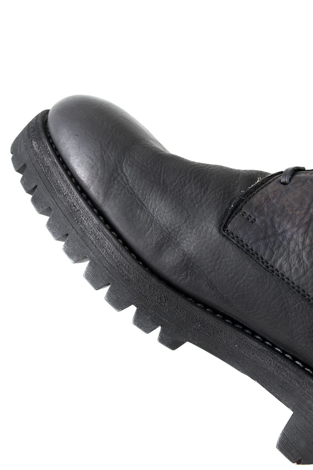 Laced Up Boots Sole Rubber - Hand Dyed Leather