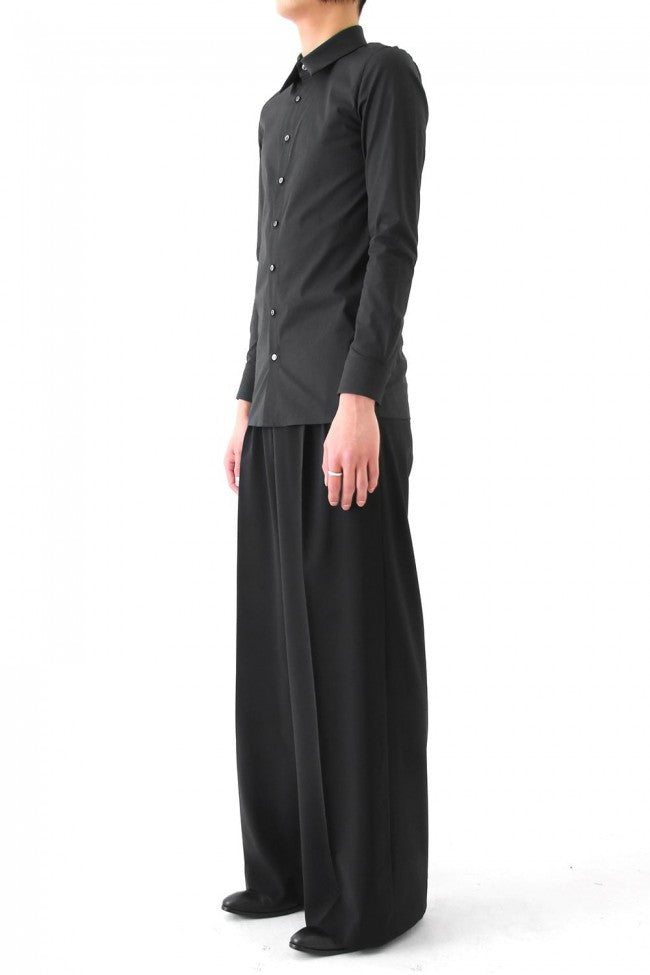 17SS Georgette Stretch High Waist Baggy Pants