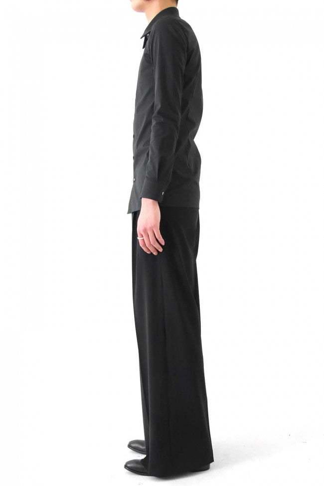 17SS Georgette Stretch High Waist Baggy Pants