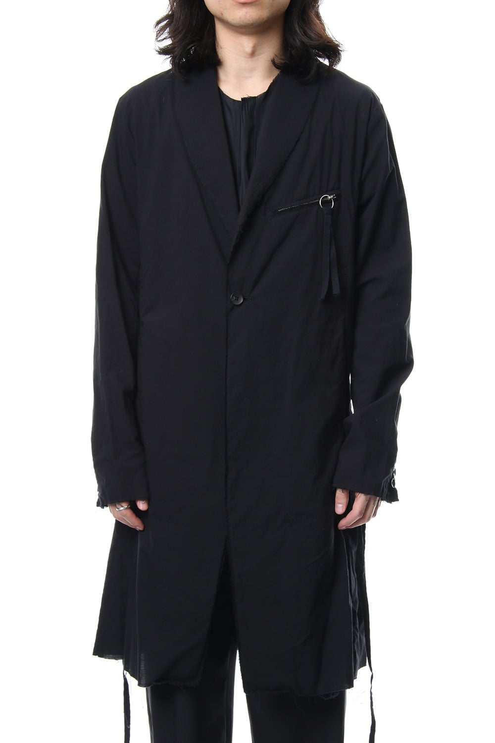 GRUNGE ROBE COAT BLACK