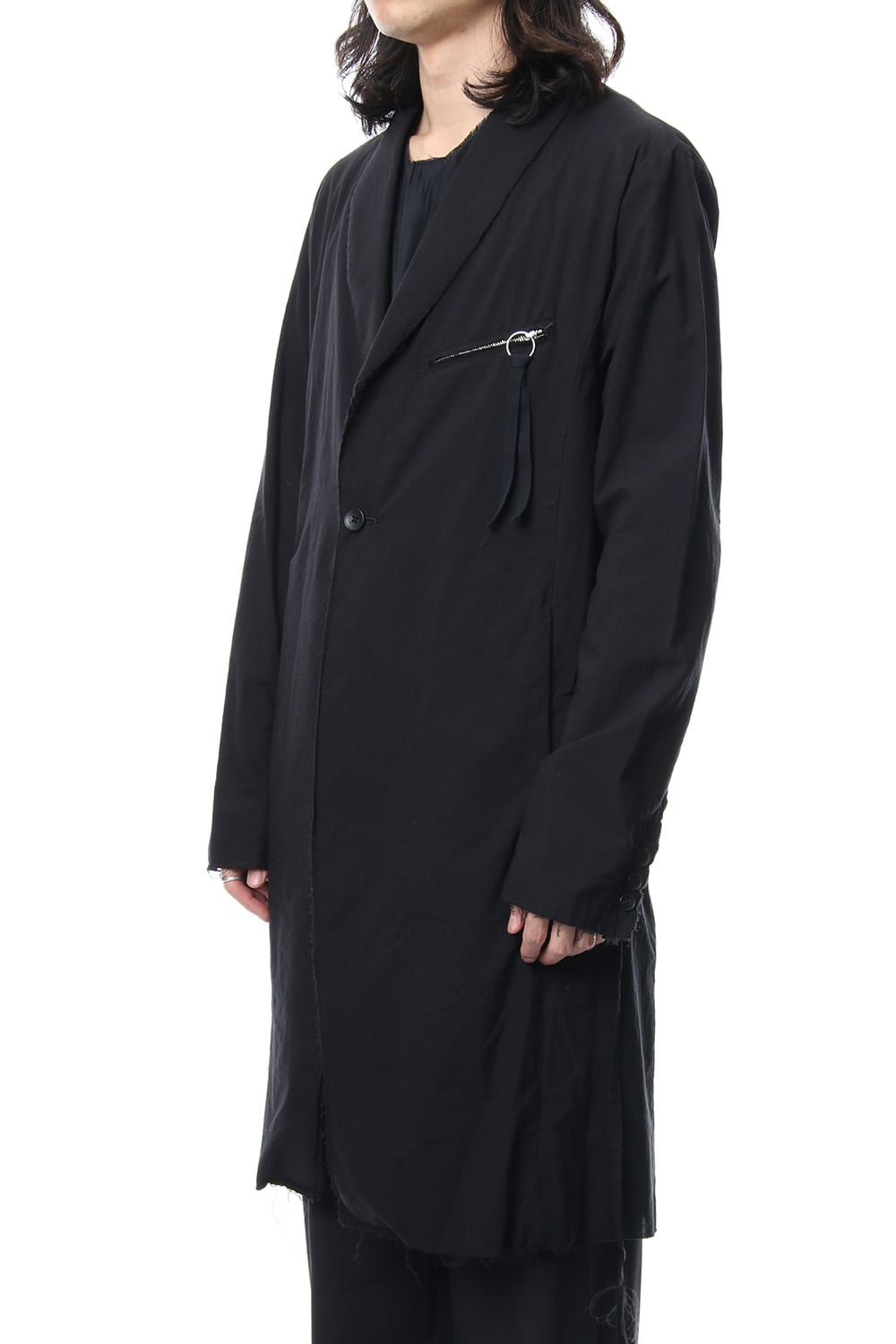 GRUNGE ROBE COAT BLACK