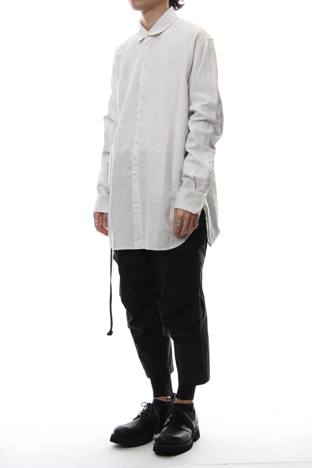 Irregular button shirt