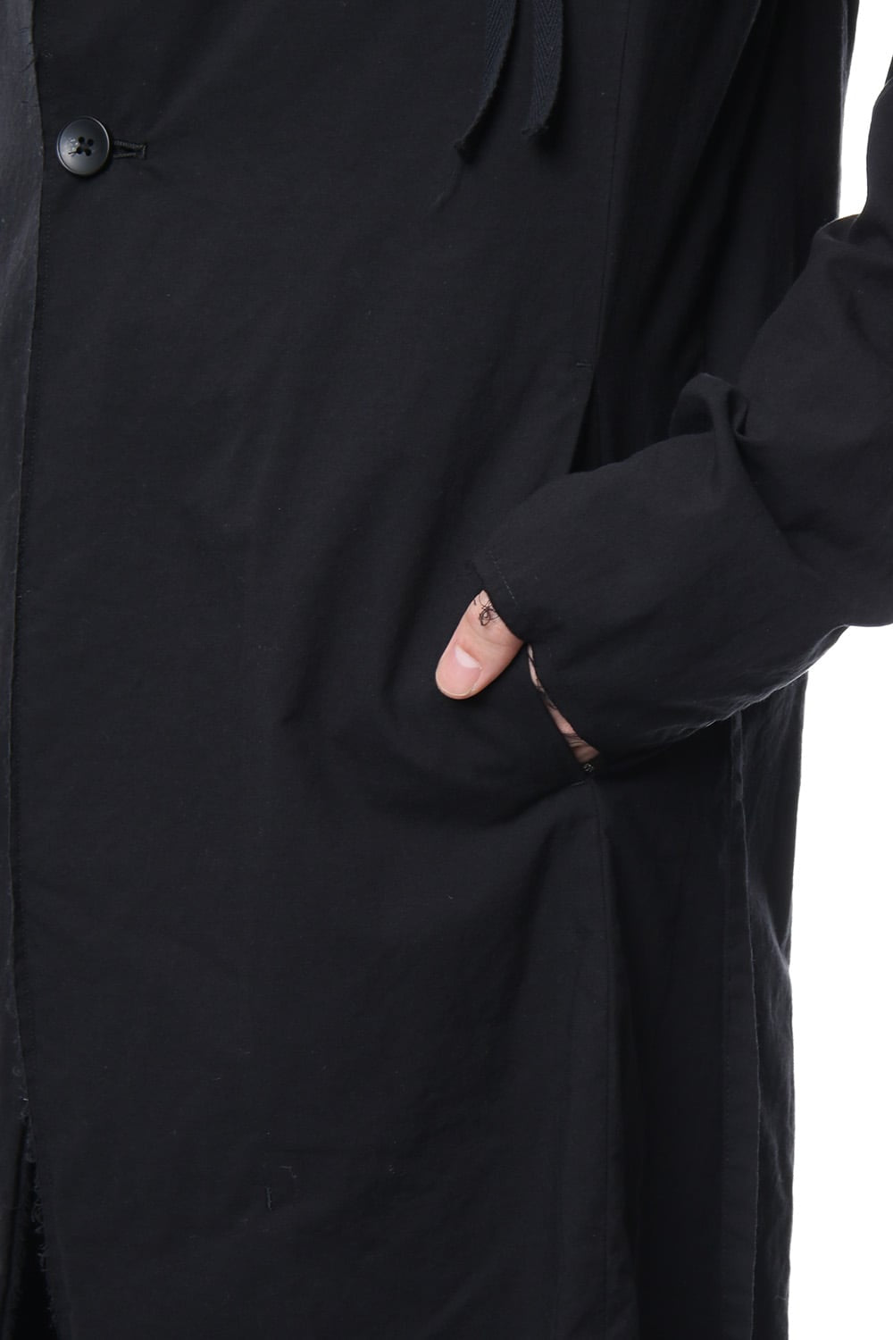 GRUNGE ROBE COAT BLACK