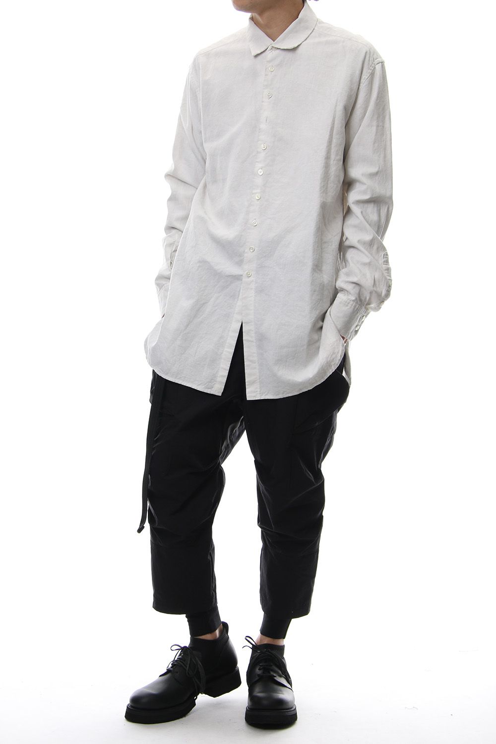 Irregular button shirt