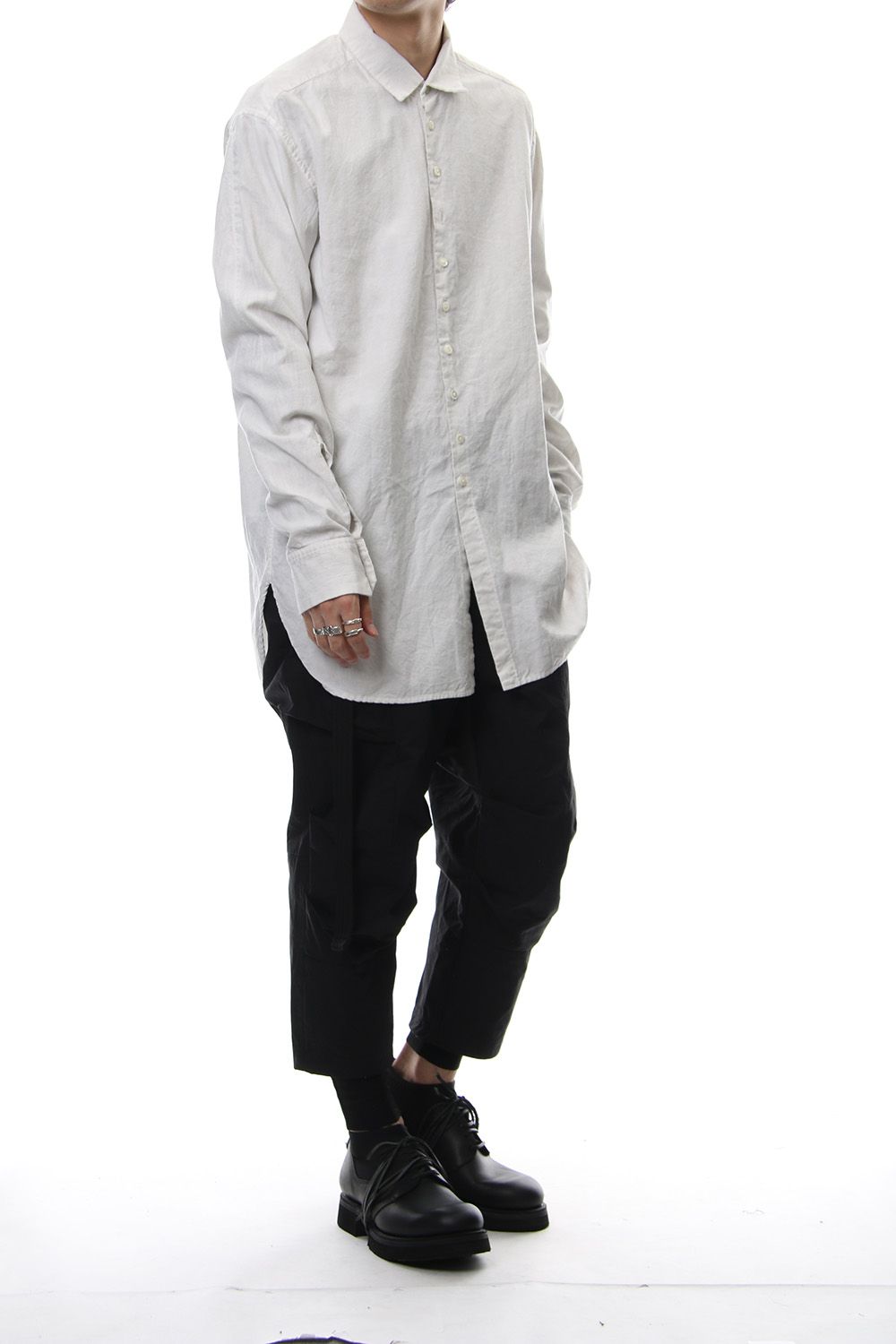 Irregular button shirt