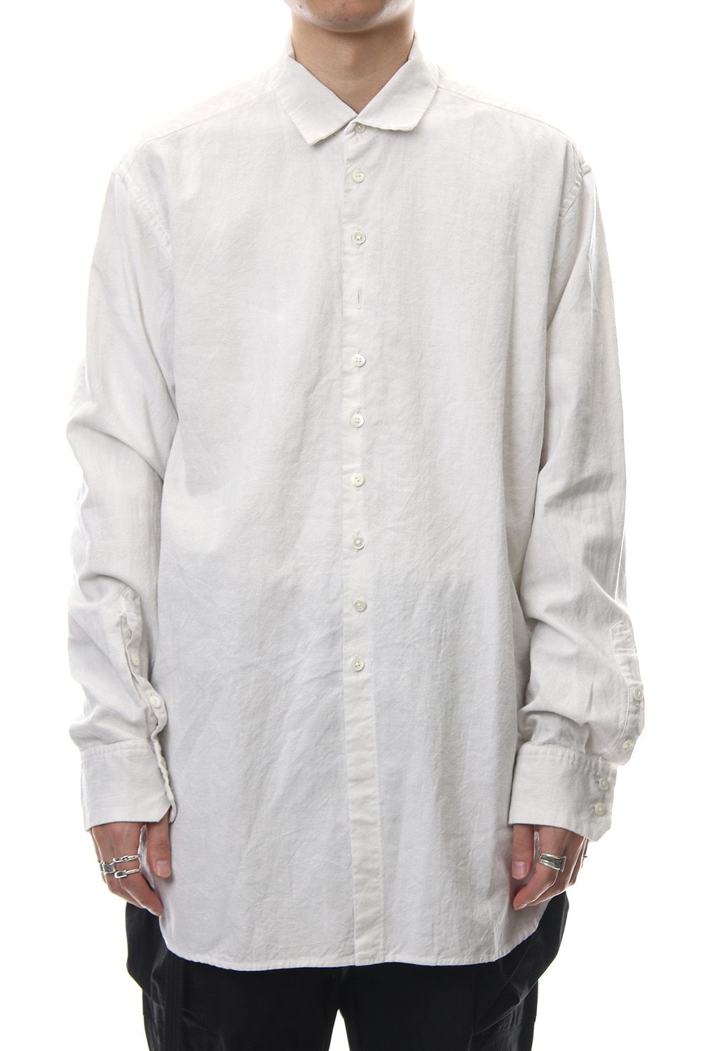 Irregular button shirt