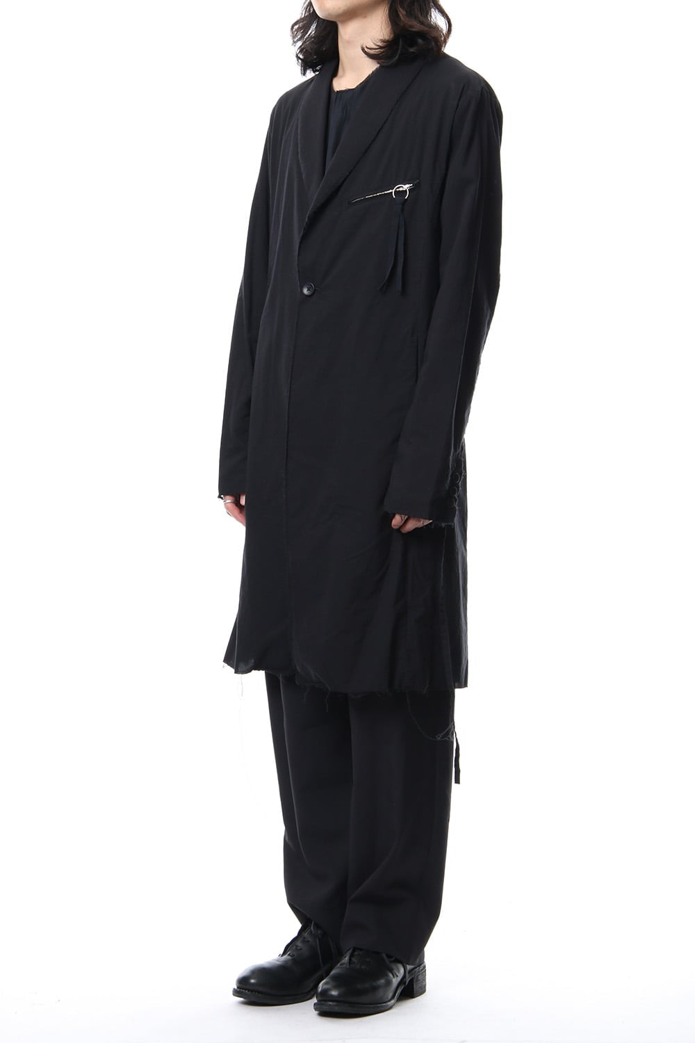 GRUNGE ROBE COAT BLACK