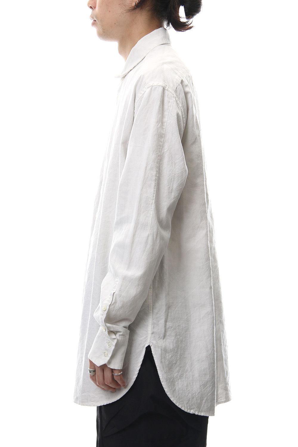 Irregular button shirt