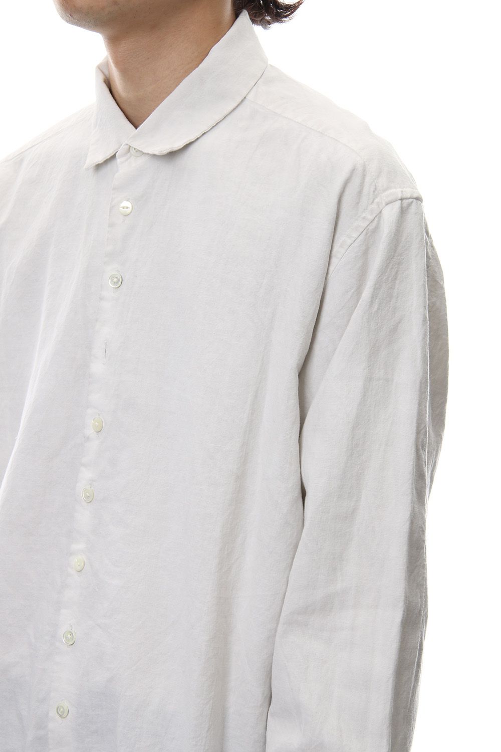 Irregular button shirt