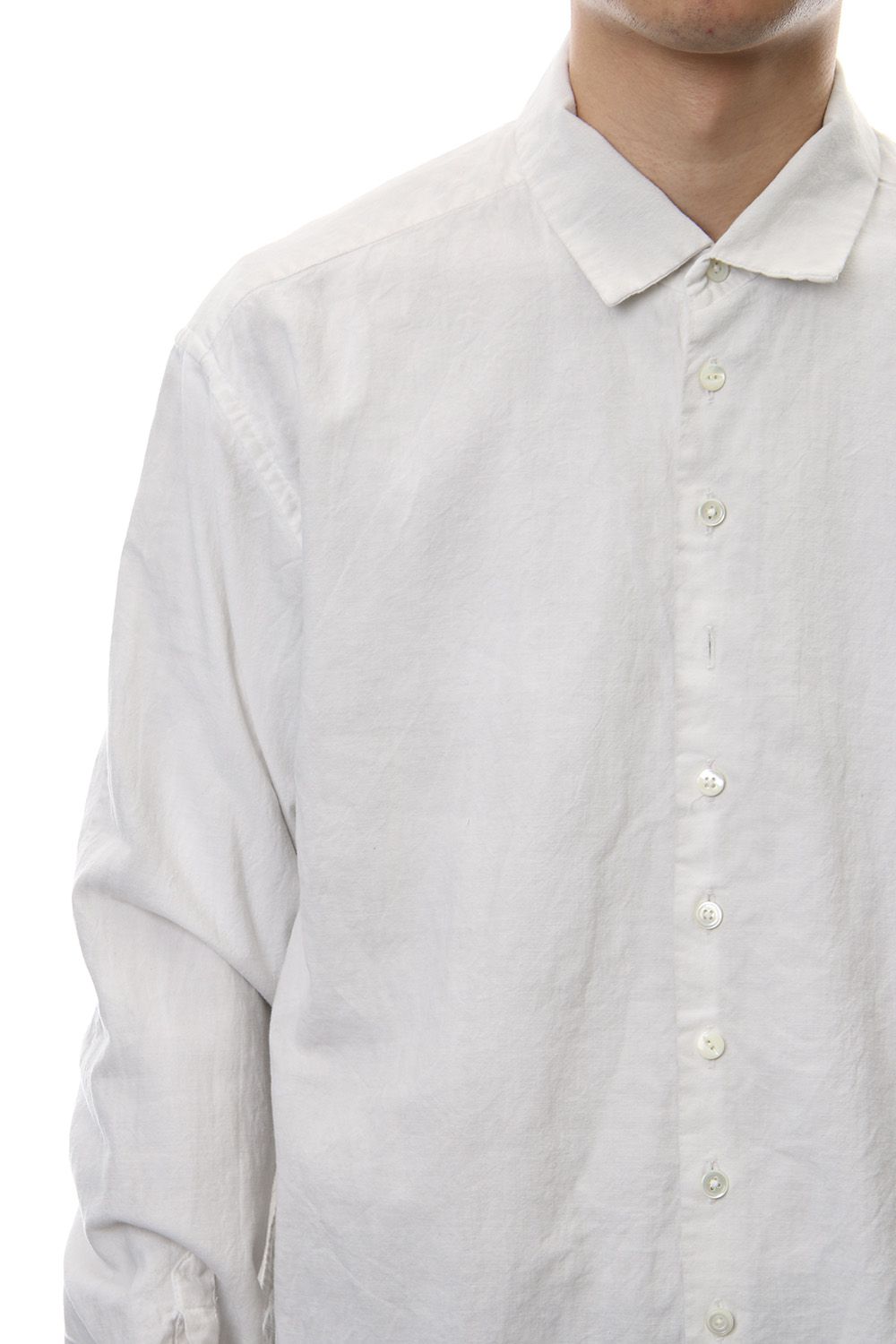 Irregular button shirt