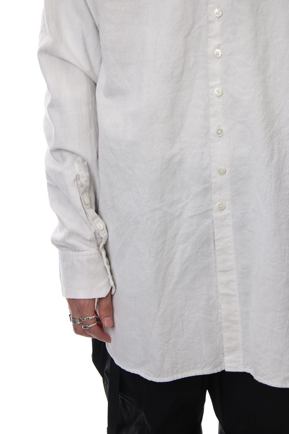 Irregular button shirt