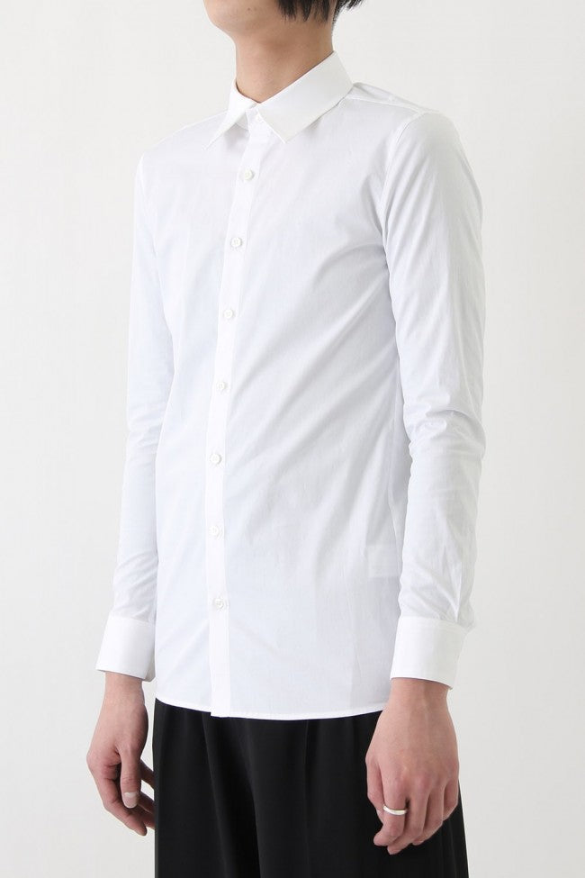 17SS Broad Cloth Stretch Shirt WHITE