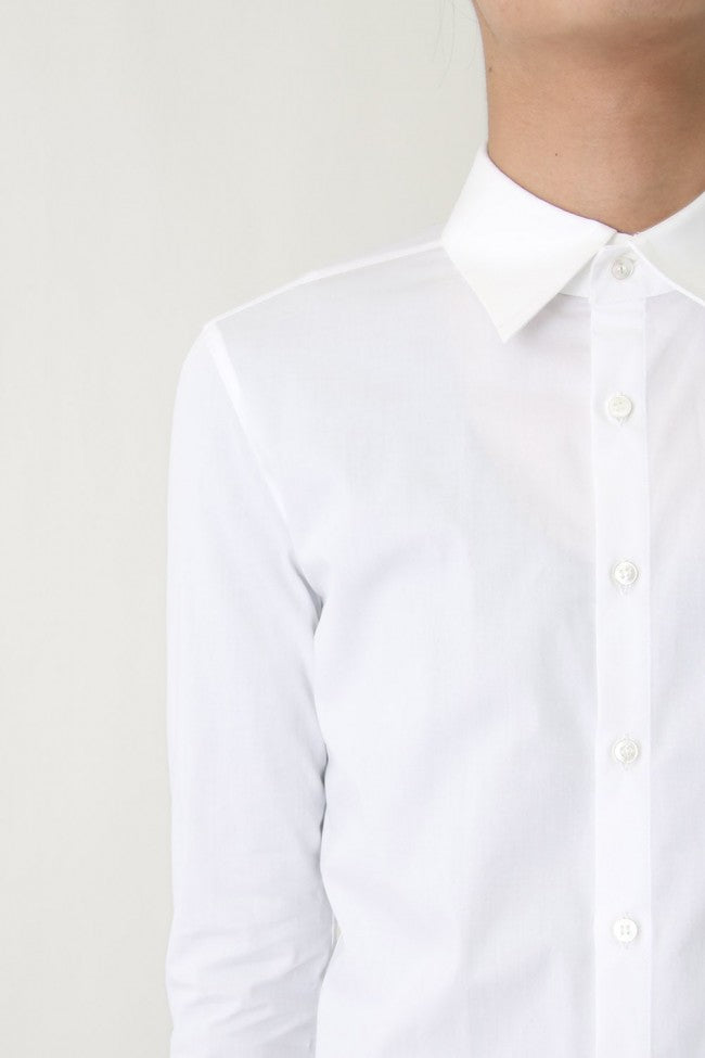 17SS Broad Cloth Stretch Shirt WHITE