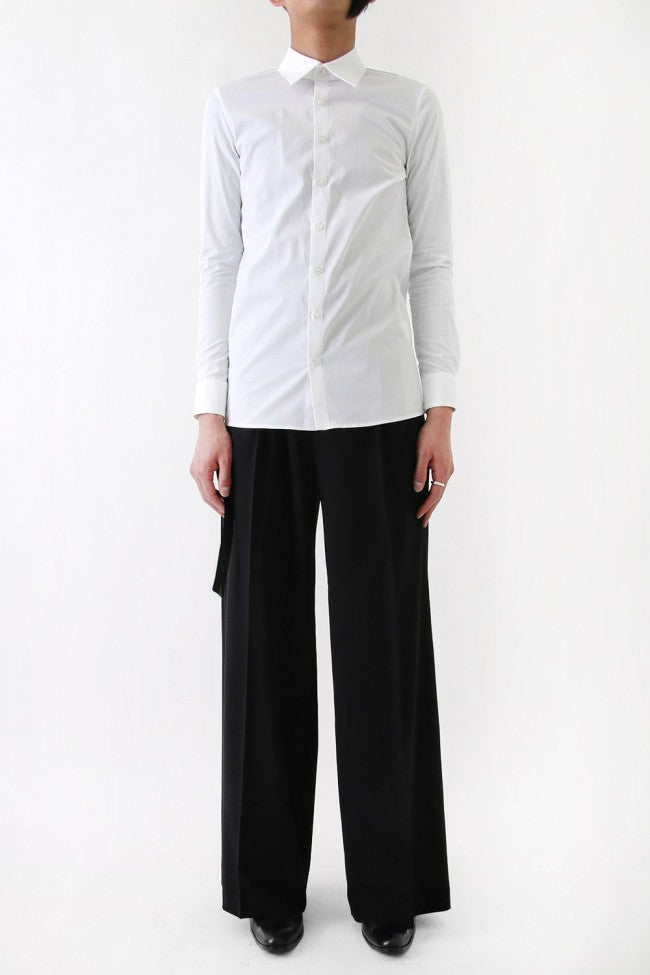 17SS Broad Cloth Stretch Shirt WHITE