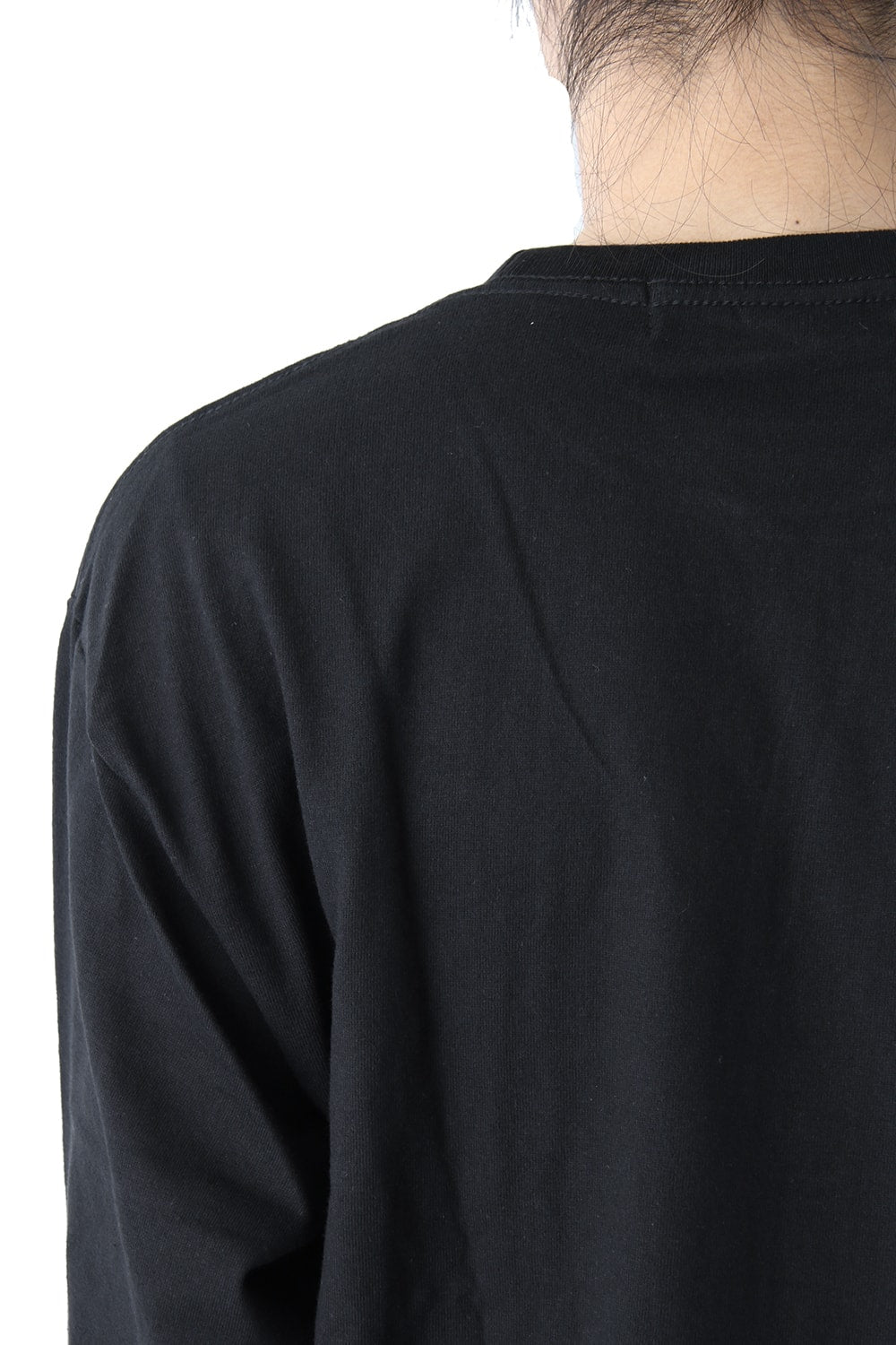 Graphic Print B Long Sleeve Plain Stitch Fabric