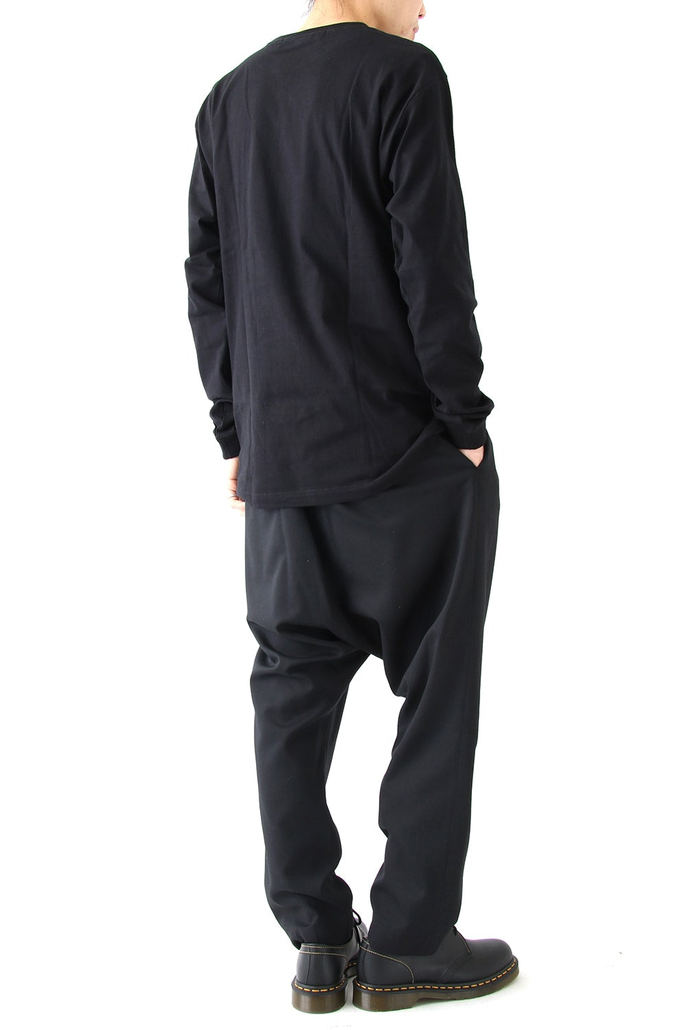 Graphic Print B Long Sleeve Plain Stitch Fabric