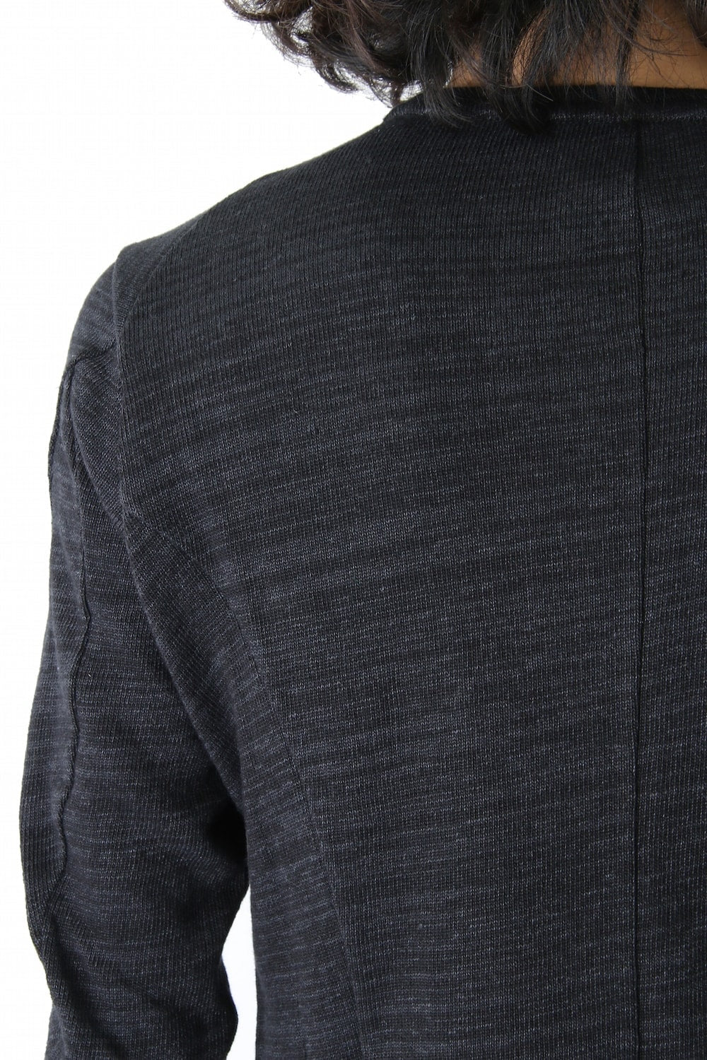 Long Sleeve Linen Cotton Jersey Blue Gray