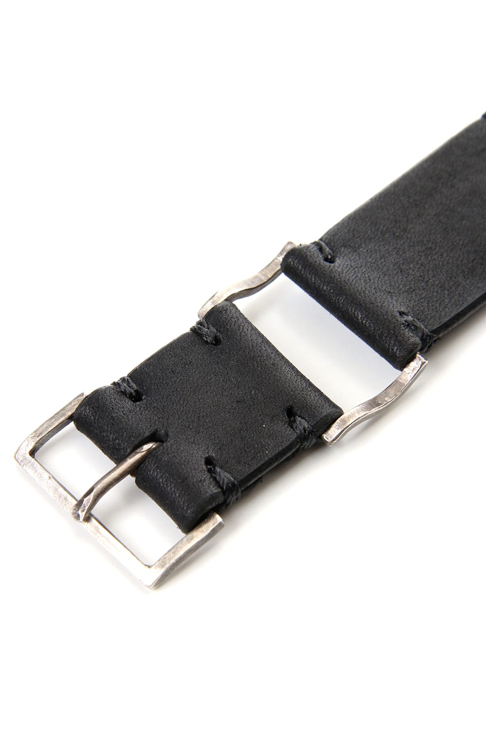 Apple Watch Band - Pueblo Leather Black  - Silver Type 1