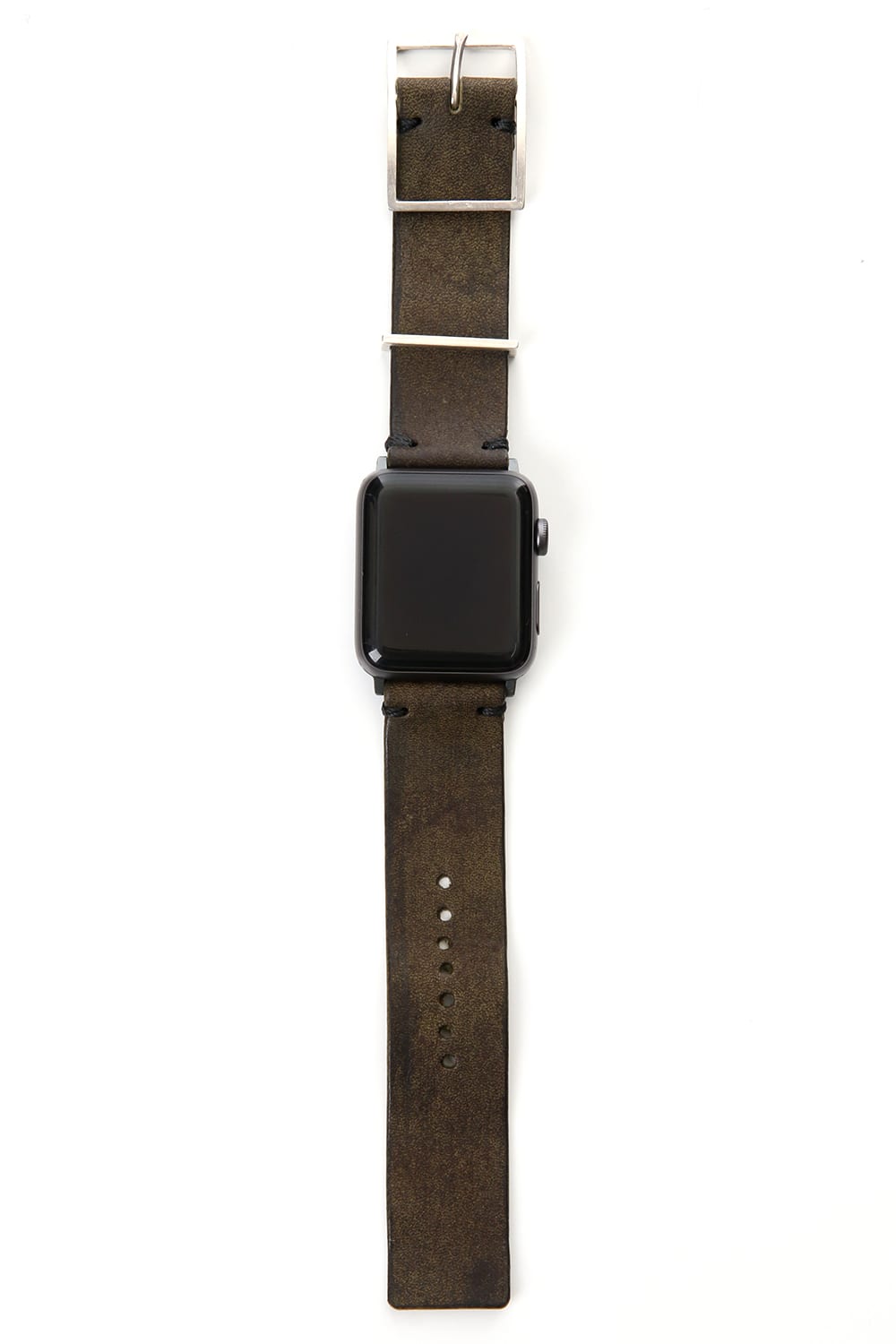 Apple Watch Band - HABANA Leather Smeraldo  - Silver Type 2