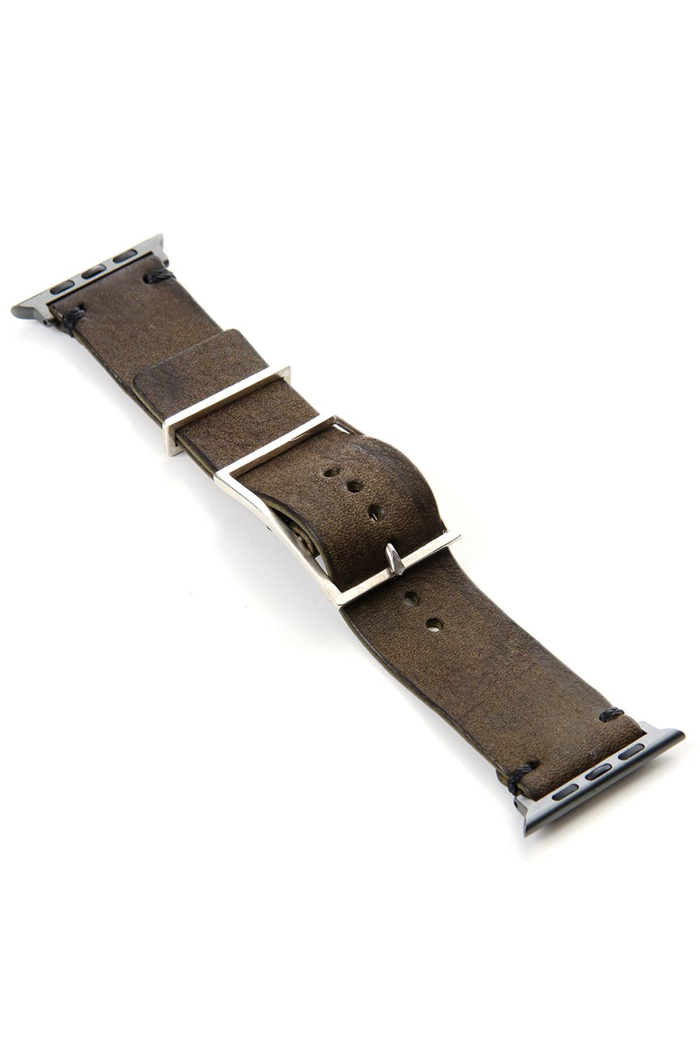 Apple Watch Band - HABANA Leather Smeraldo  - Silver Type 2