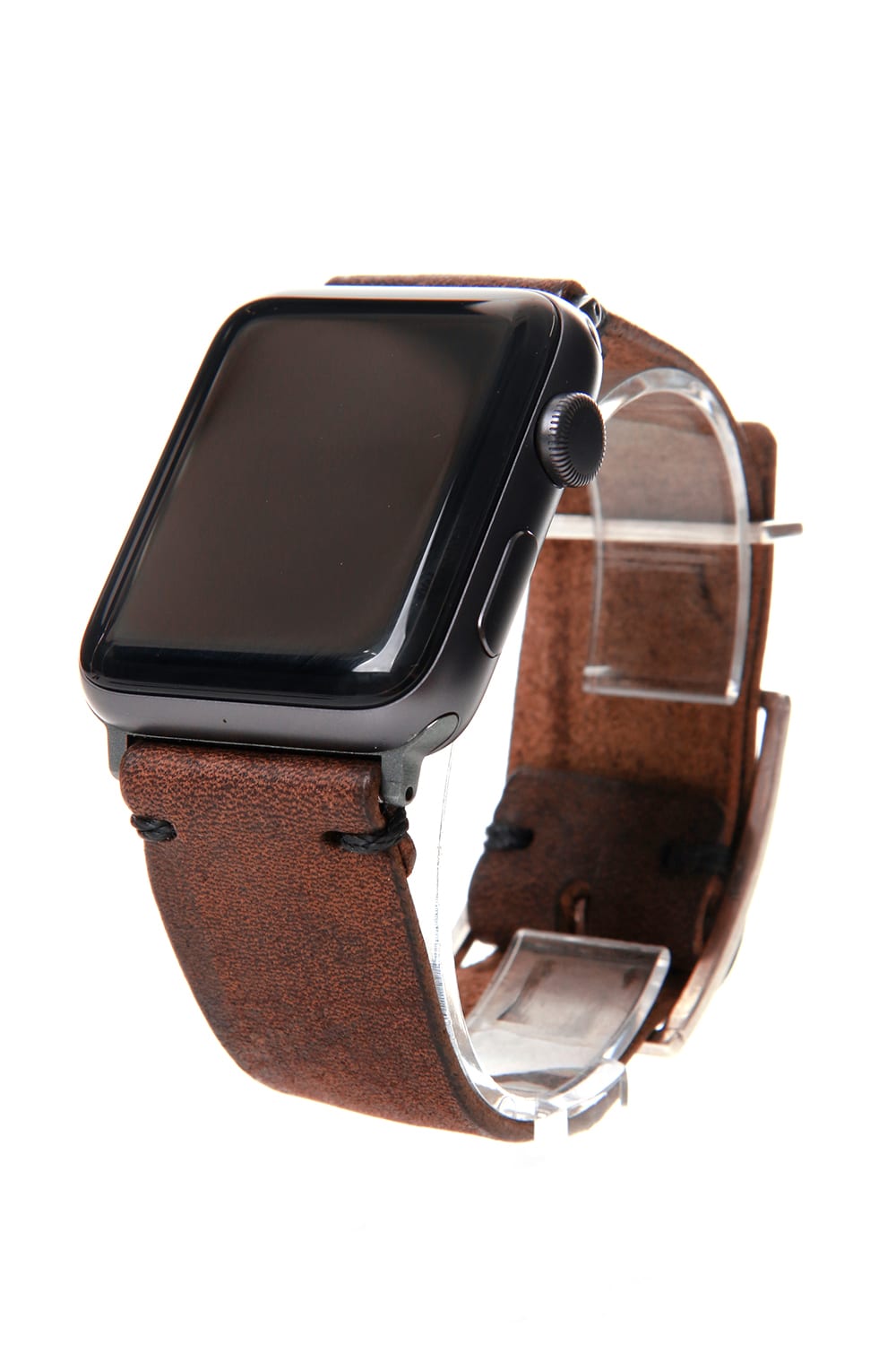 Apple Watch Band - Pueblo Leather TABACCO  - Silver Type 2