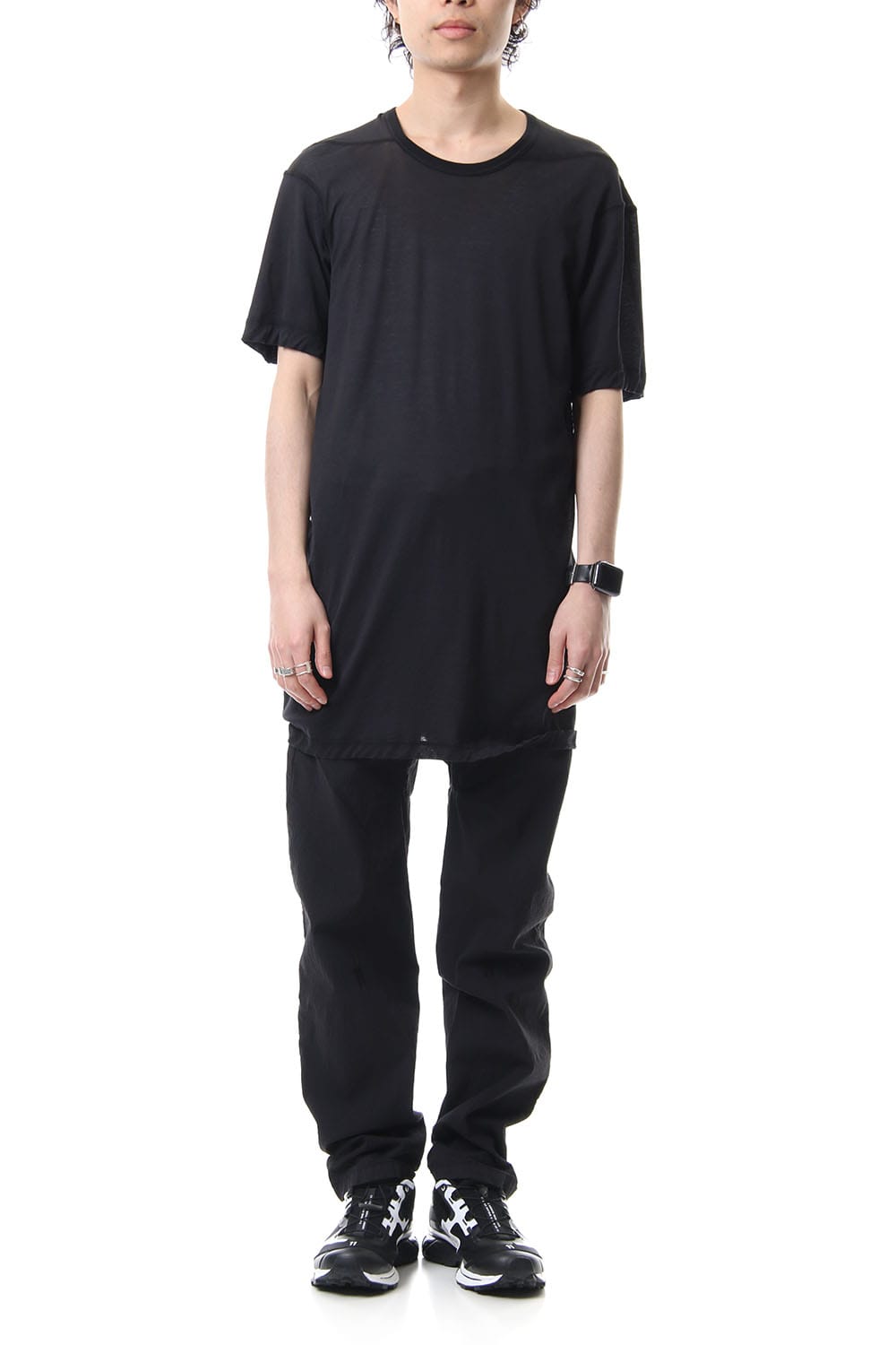 Hem Ruuber Band Straight Pants P2B-F-1468