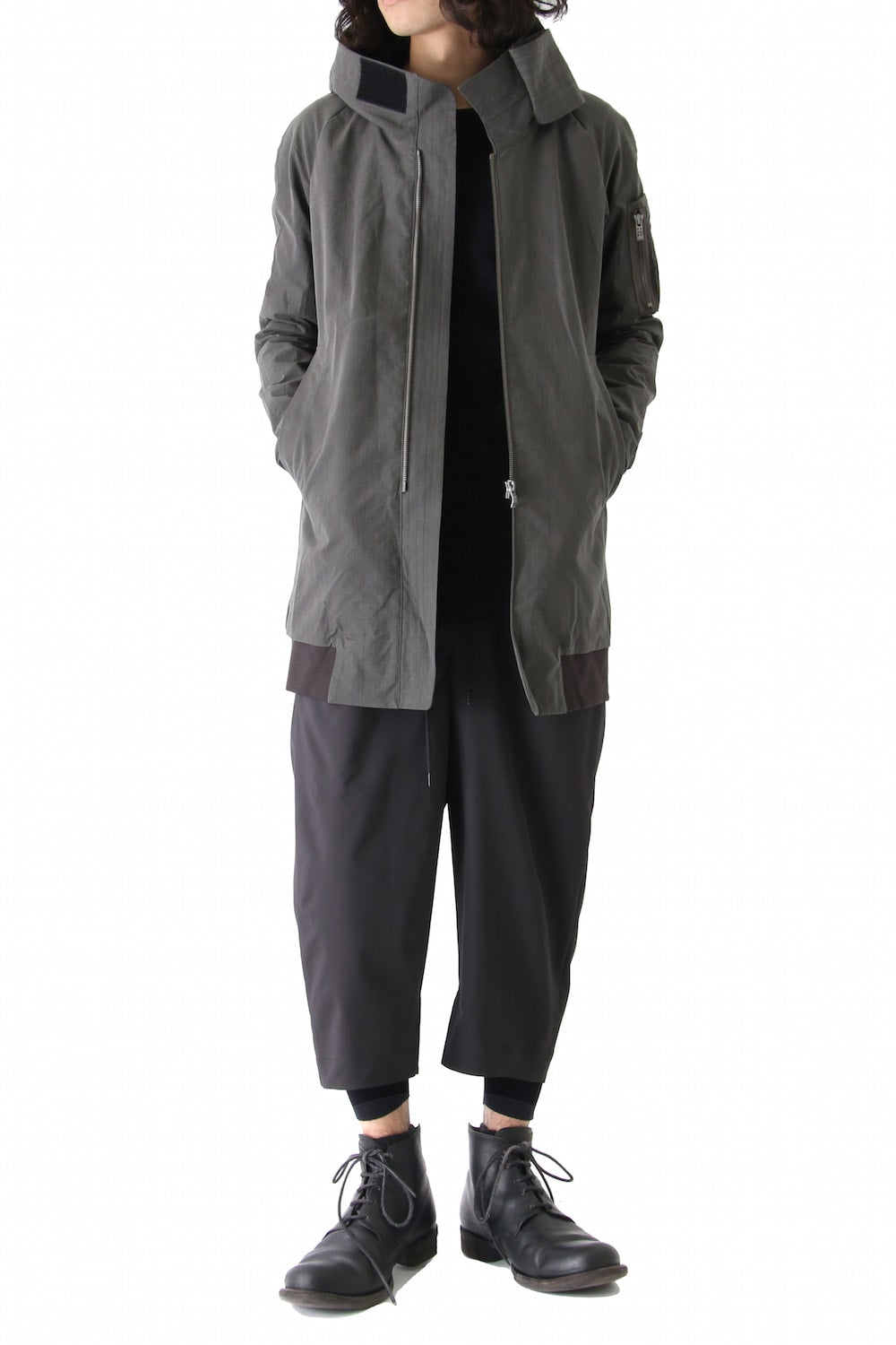 Layered Pants Silk Gabardine