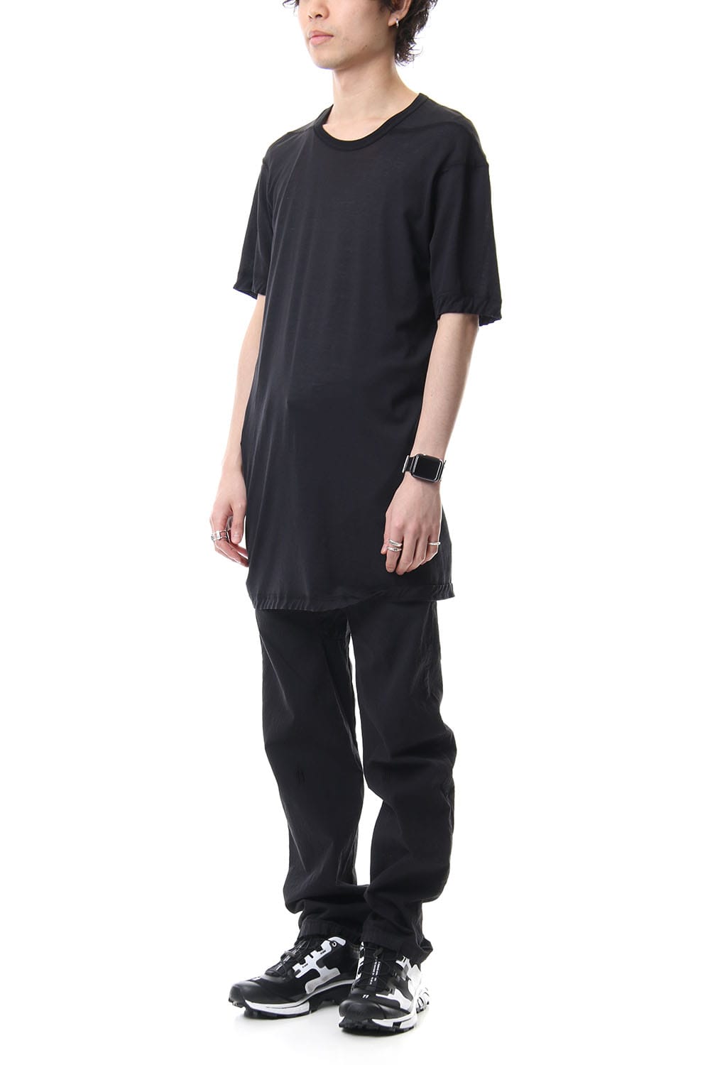 Hem Ruuber Band Straight Pants P2B-F-1468