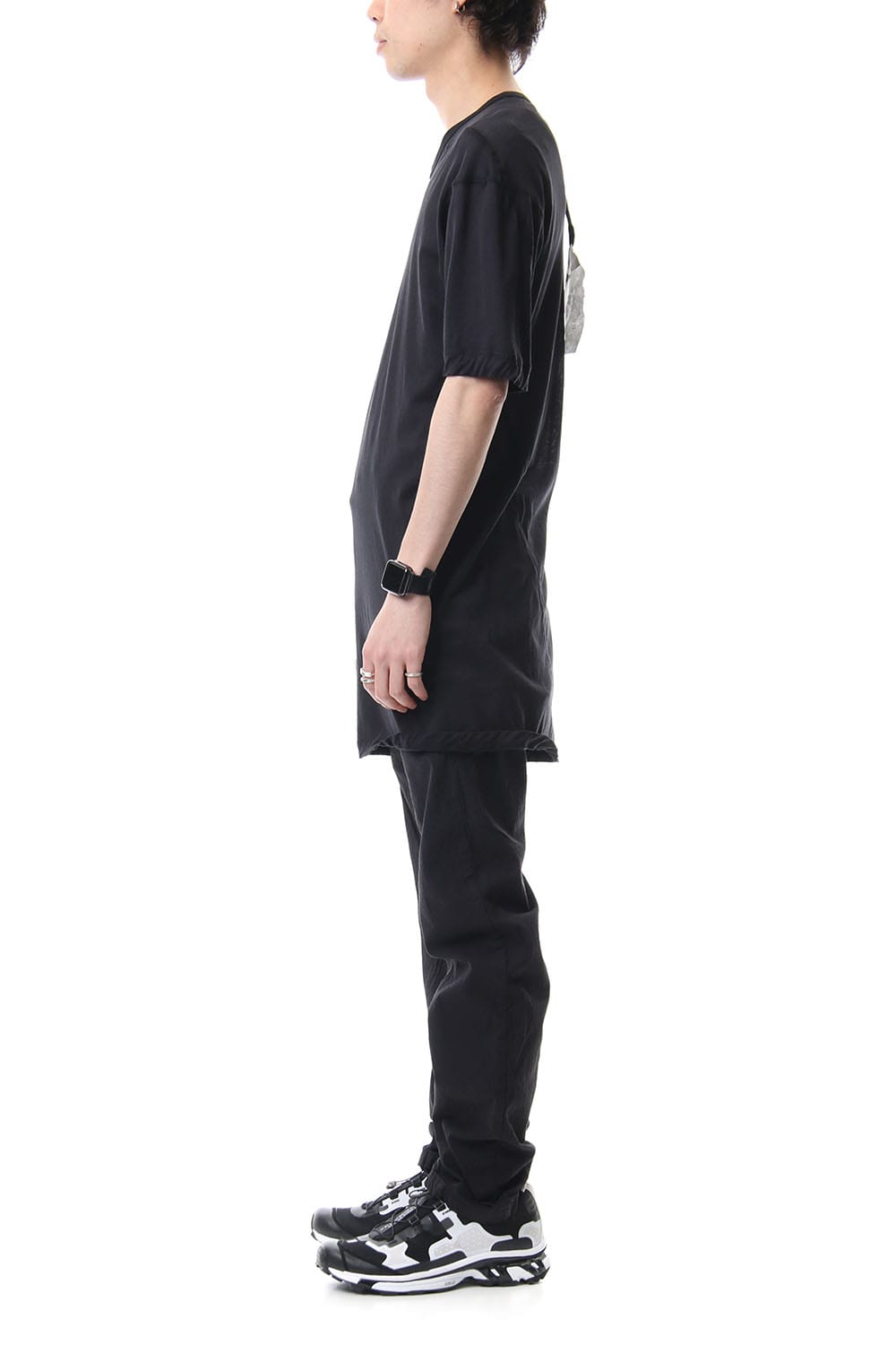 Hem Ruuber Band Straight Pants P2B-F-1468