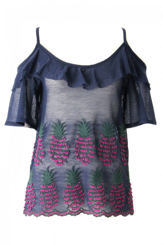 PINEAPPLE OFFSHOULDER T - 17S-T-04