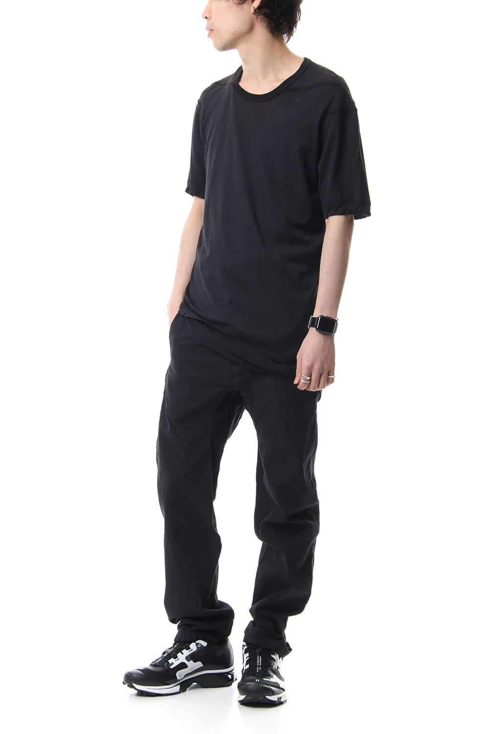 Hem Ruuber Band Straight Pants P2B-F-1468