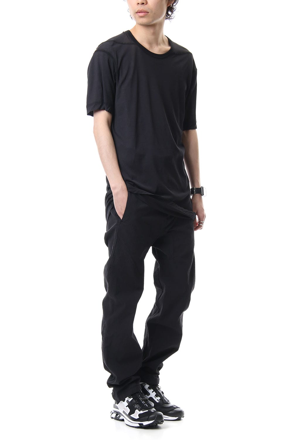 Hem Ruuber Band Straight Pants P2B-F-1468