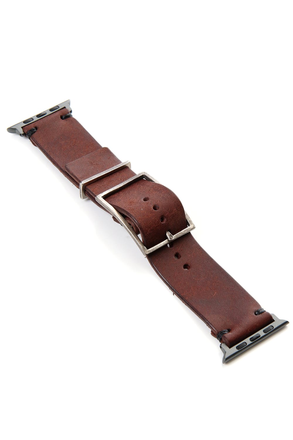 Apple Watch Band - Pueblo Leather TABACCO  - Silver Type 2