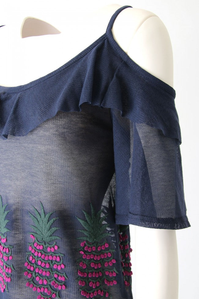 PINEAPPLE OFFSHOULDER T - 17S-T-04