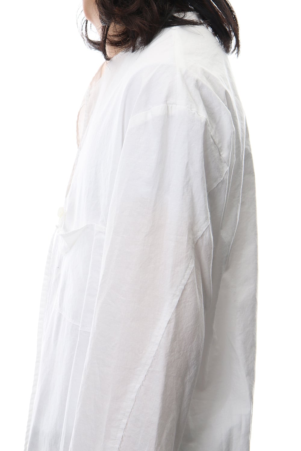 BUTTON & STRING TUNIC WHITE