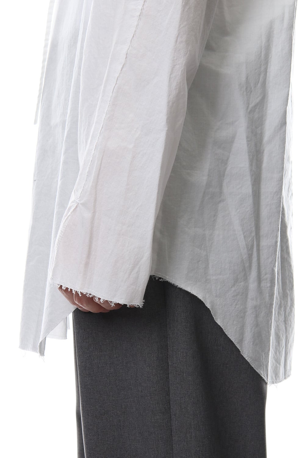 BUTTON & STRING TUNIC WHITE