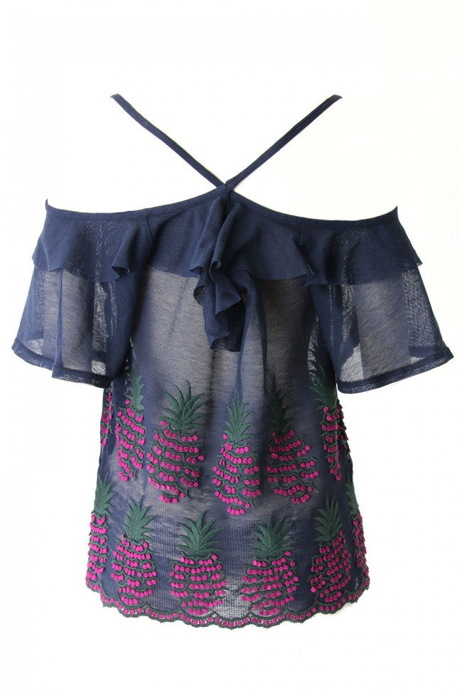 PINEAPPLE OFFSHOULDER T - 17S-T-04
