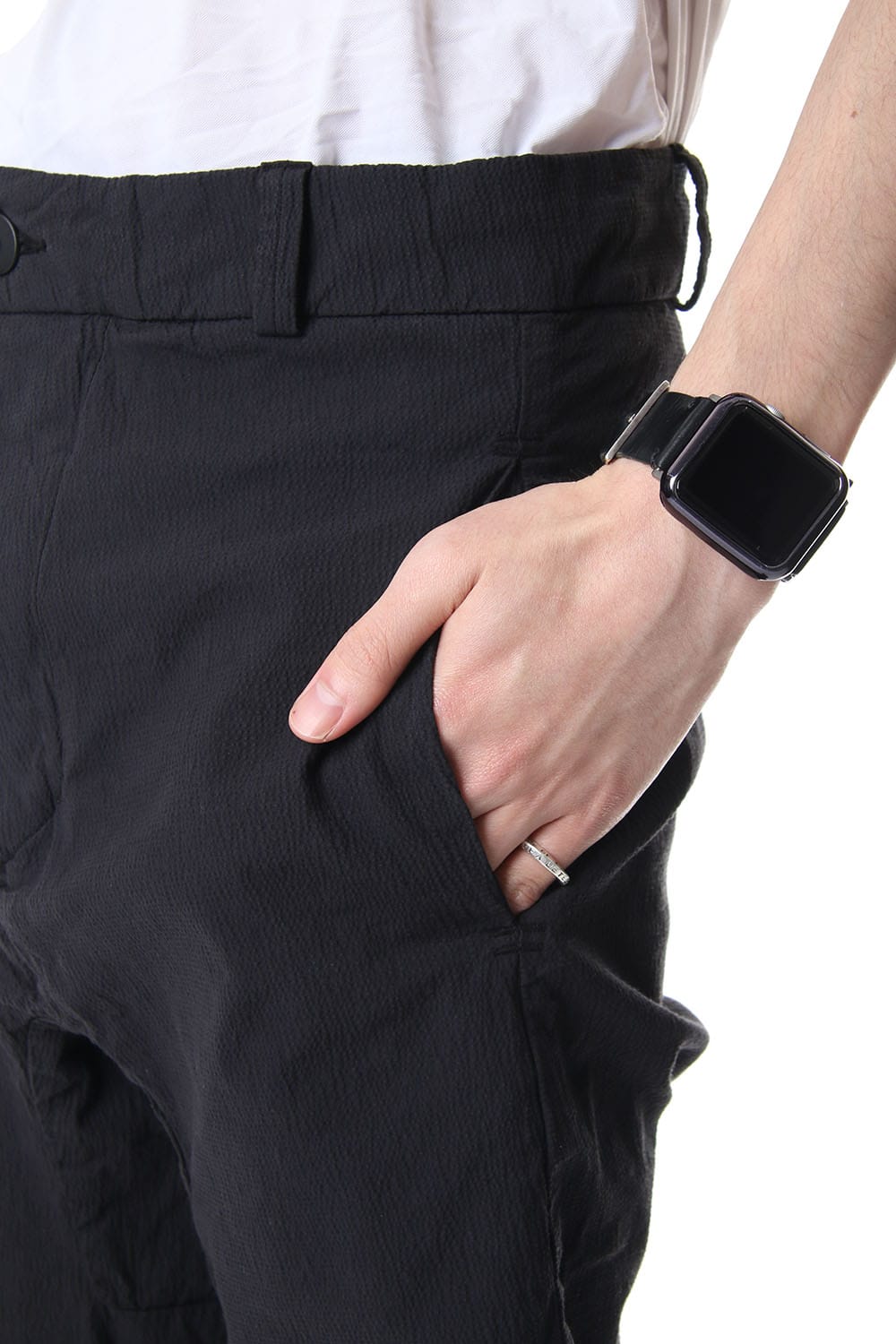 Hem Ruuber Band Straight Pants P2B-F-1468