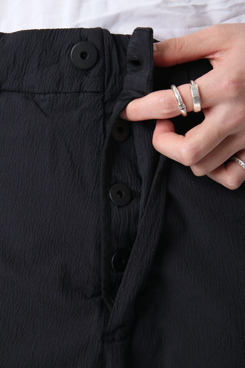 Hem Ruuber Band Straight Pants P2B-F-1468