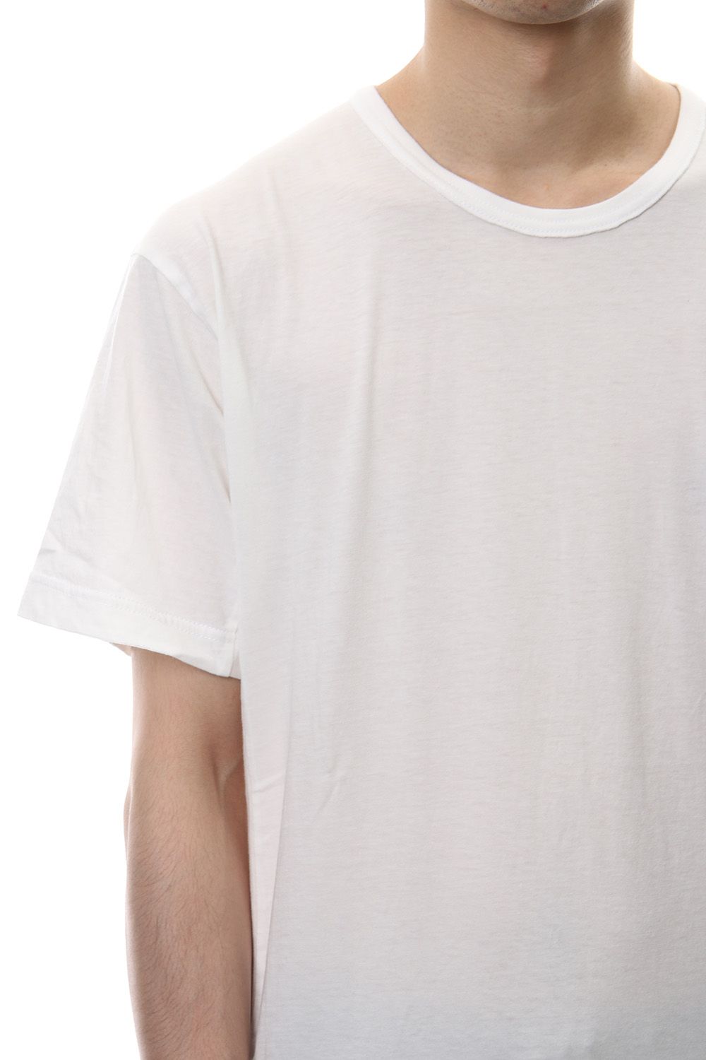 Product Dyeing Back Center Coloring Stitching Short Sleeve T White × Red