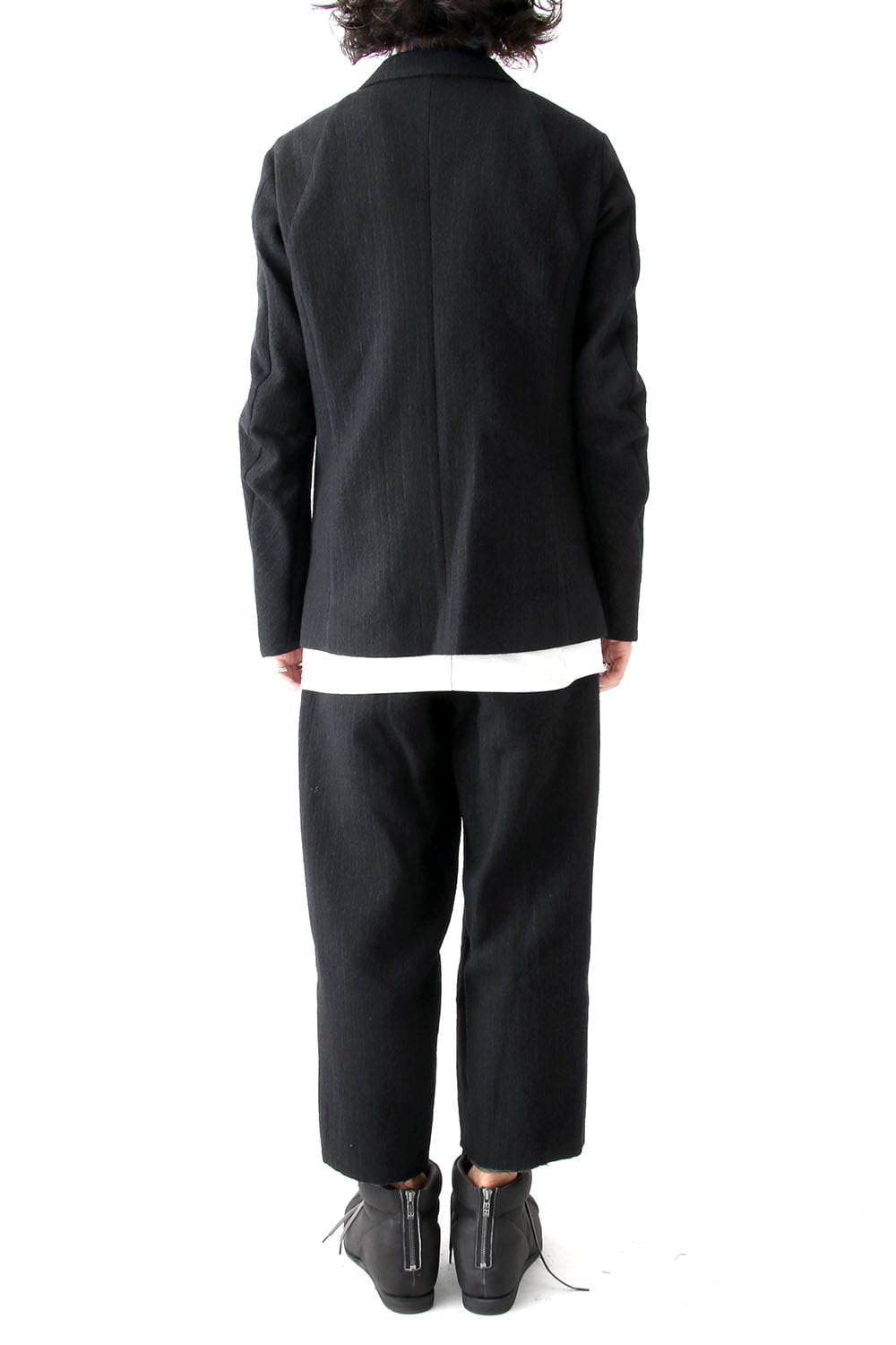 Cropped Pants Wool Stripe