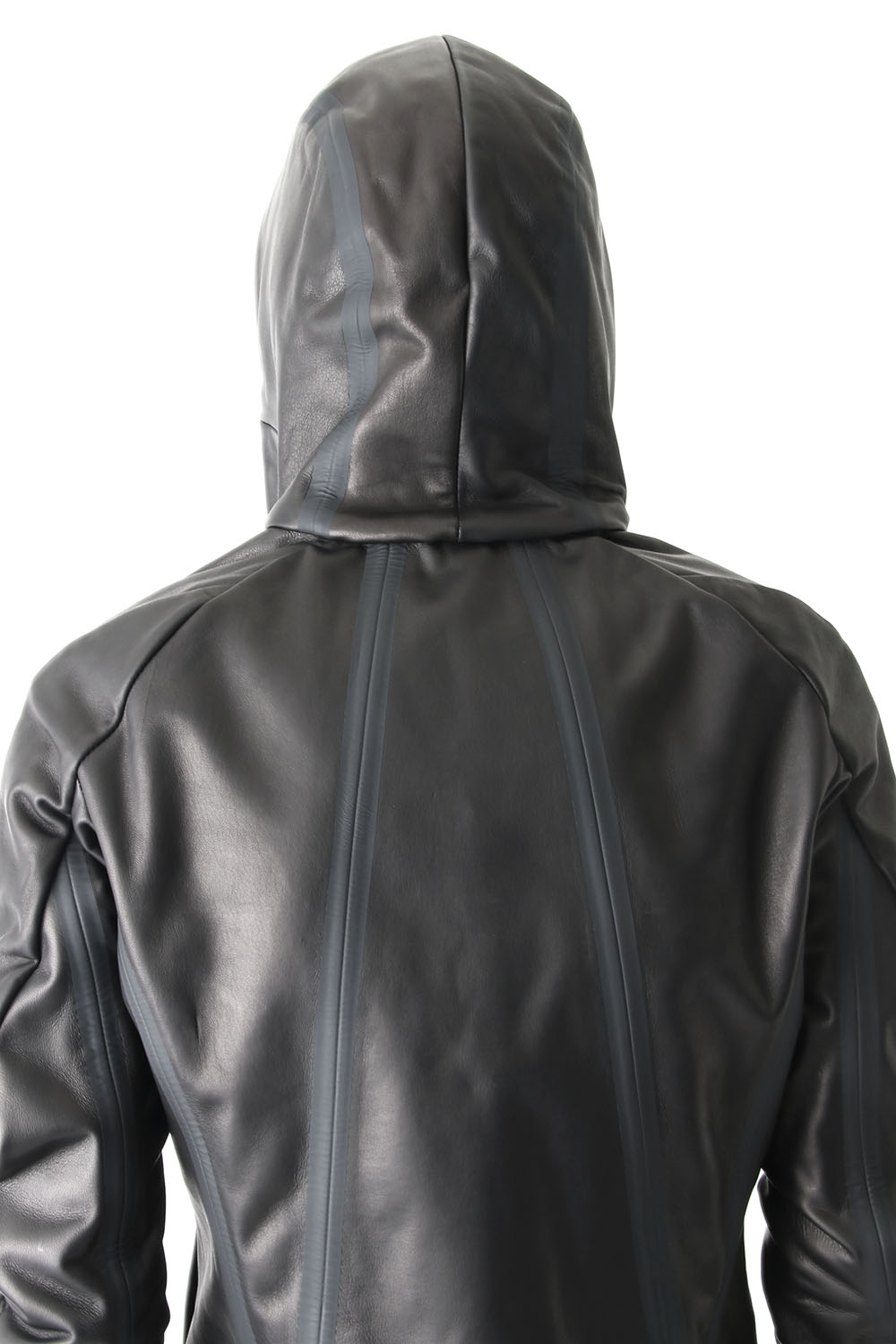 Hooded Jacket Stretch Deer Leather
