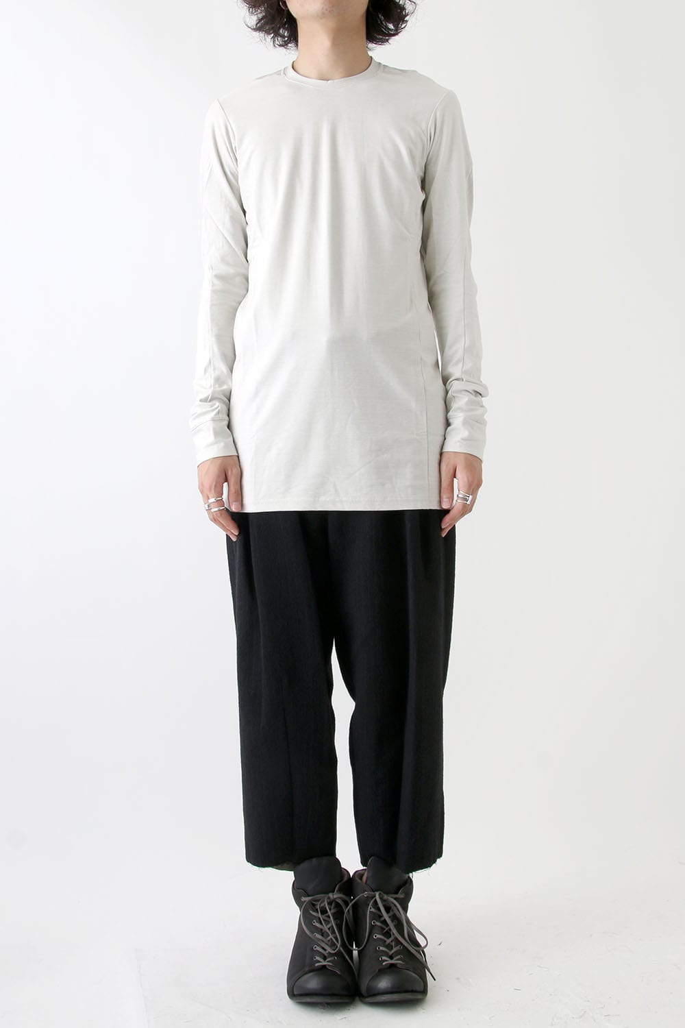 Long Sleeve Brushed Vintage Jersey Cotton