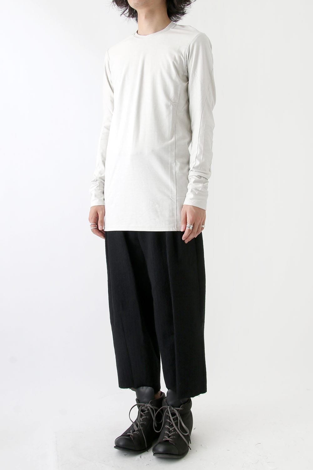 Long Sleeve Brushed Vintage Jersey Cotton