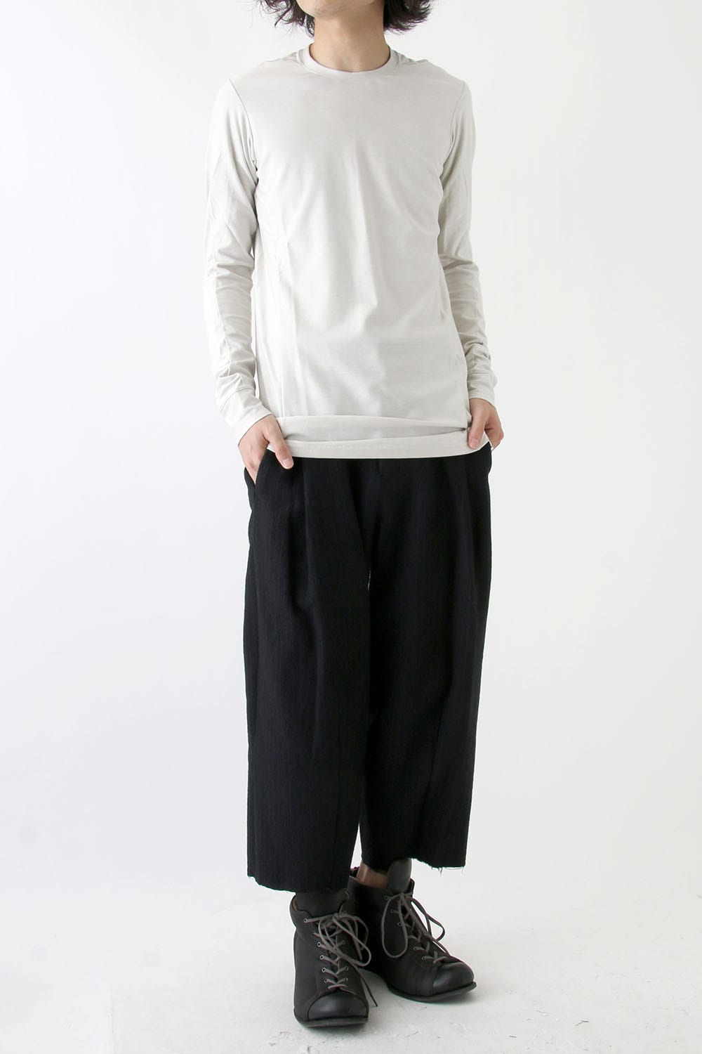 Long Sleeve Brushed Vintage Jersey Cotton